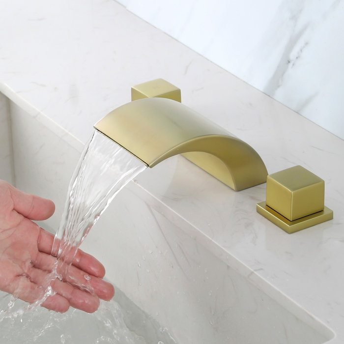 SHAMANDA Widespread Faucet 2handle Bathroom Faucet & Reviews Wayfair